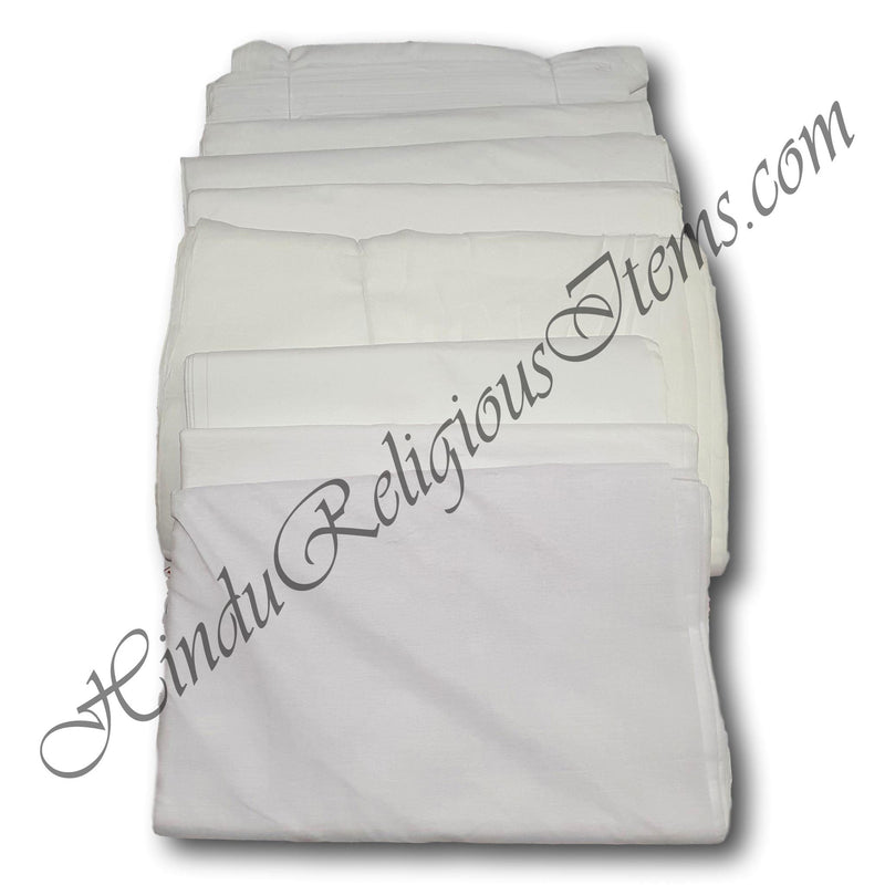 Cotton Malmal White (Safed) Supreme Brand Fabric/ Kapad (CMWSB)