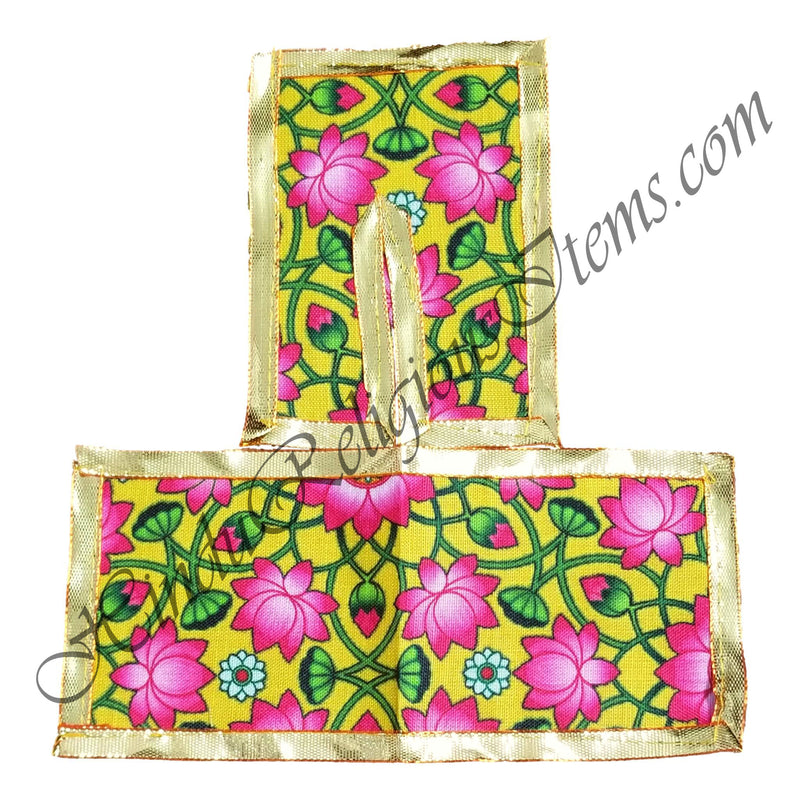 Lalan Slub Cotton Flower Design  Chira Vastra With Golden Lace