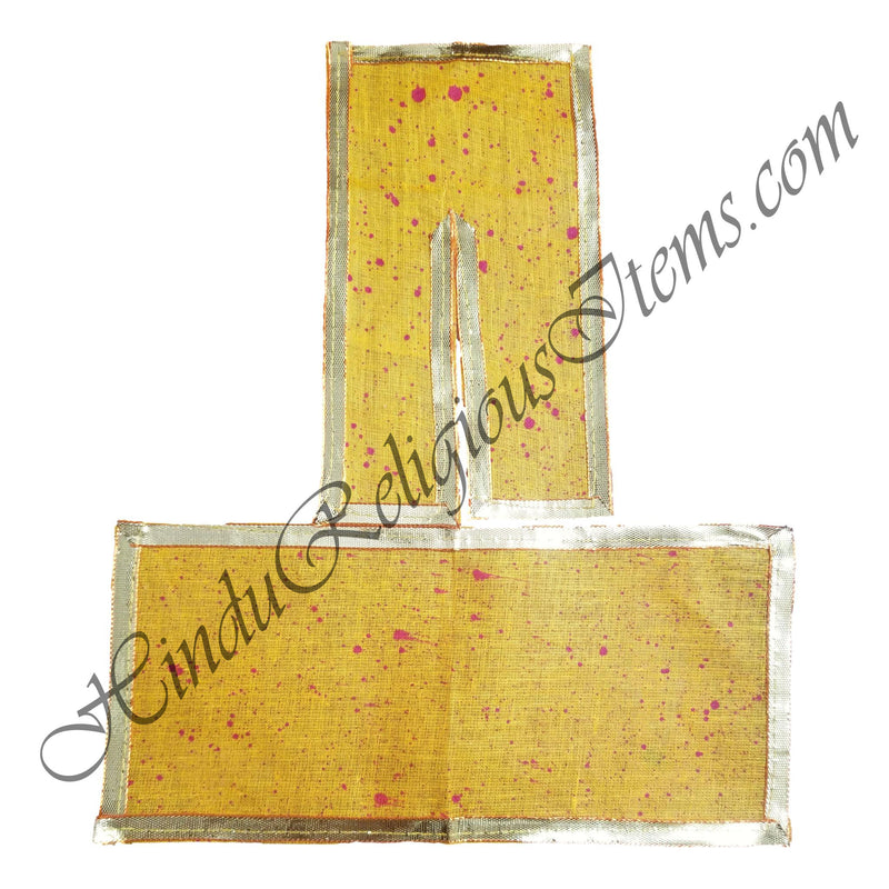 Lalan Cotton Vasanti / Chatna Chira Vastra With Golden lace (VCVCG-75)