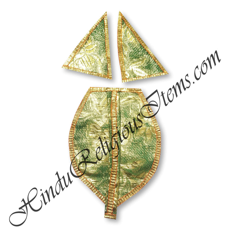 Brocade Dhoti Uparna With Golden Lace