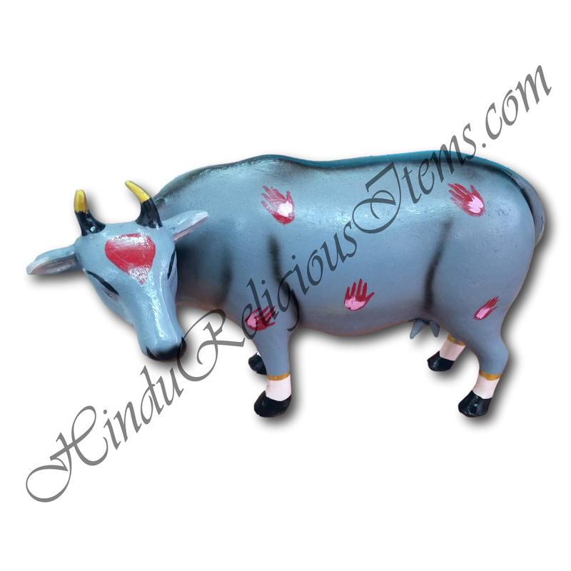 Coloured Chhapa Wali Gaay (Cow) Animal Fiber Swarup / Khilona