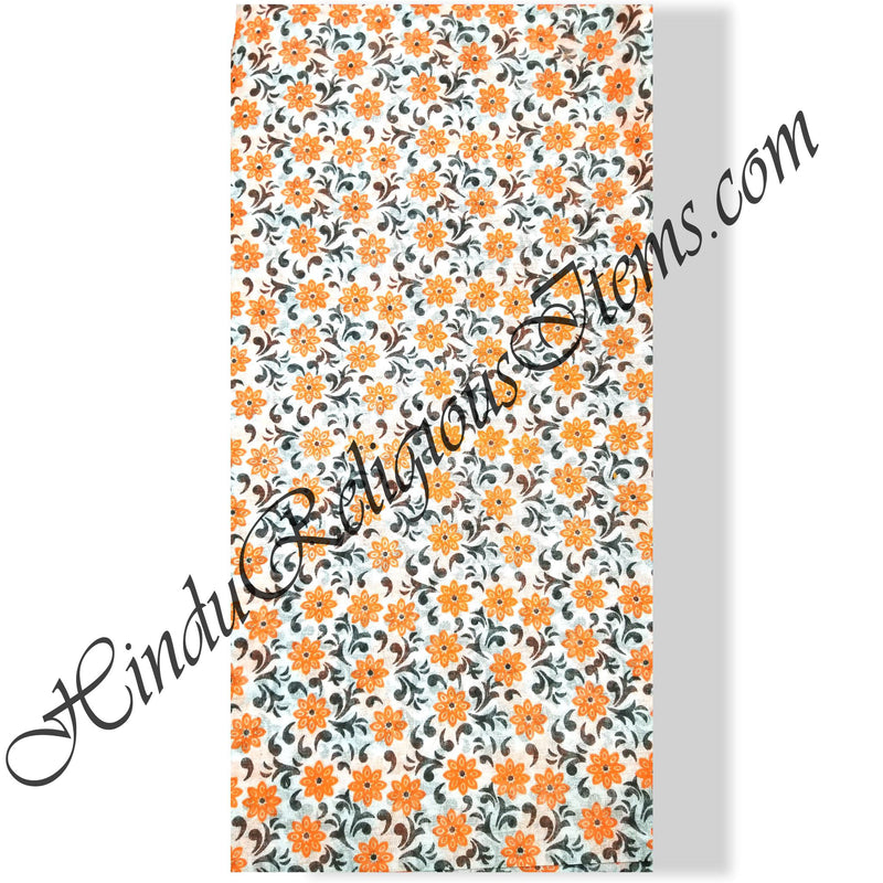 Chova (Black print) Chandan (Orange print) Fabric/ Kapad