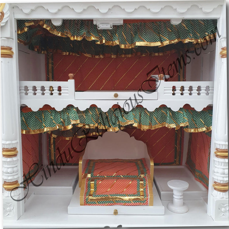 Custom Made Saaj (Vastra) and Curtain (Padda) for Mandir / Haveli (Temple)