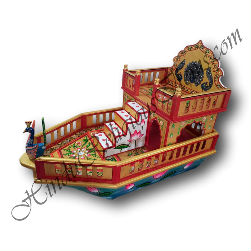 Custom Made Wooden Painted Boat (Naav)