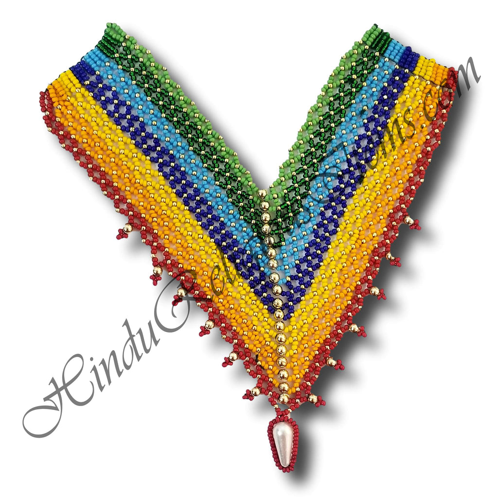 Multicolor moti hot sale mala