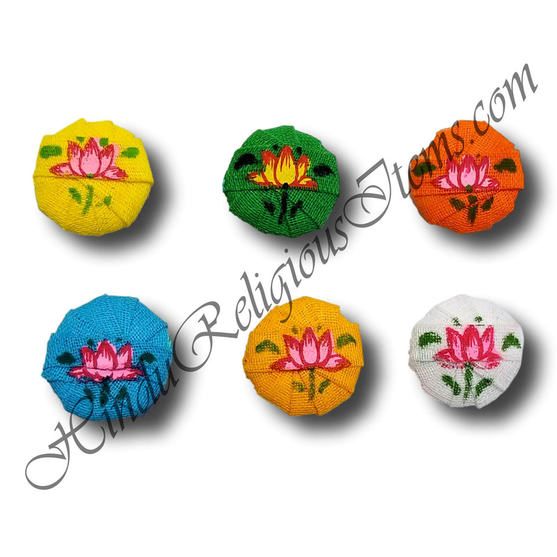 Cotton Gol Paag With Hand Painted Designs (P-27)
