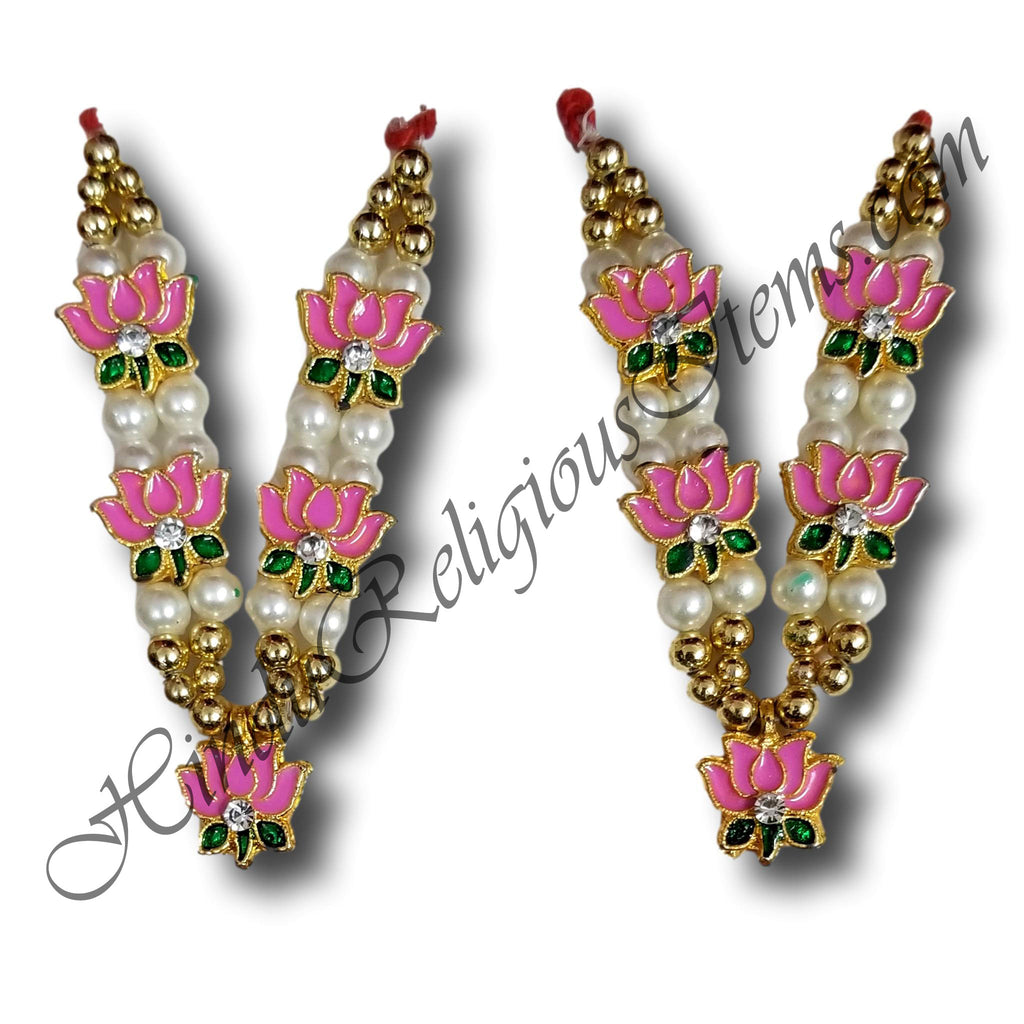 Motiyon Ki Mala Ki Design Golden Moti Mala With Kamal Design(B-1)