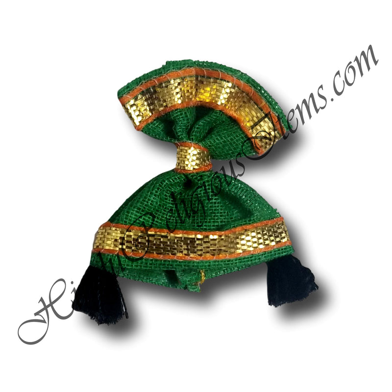 Premium Cotton Kan Topi / Topa With Golden Lace