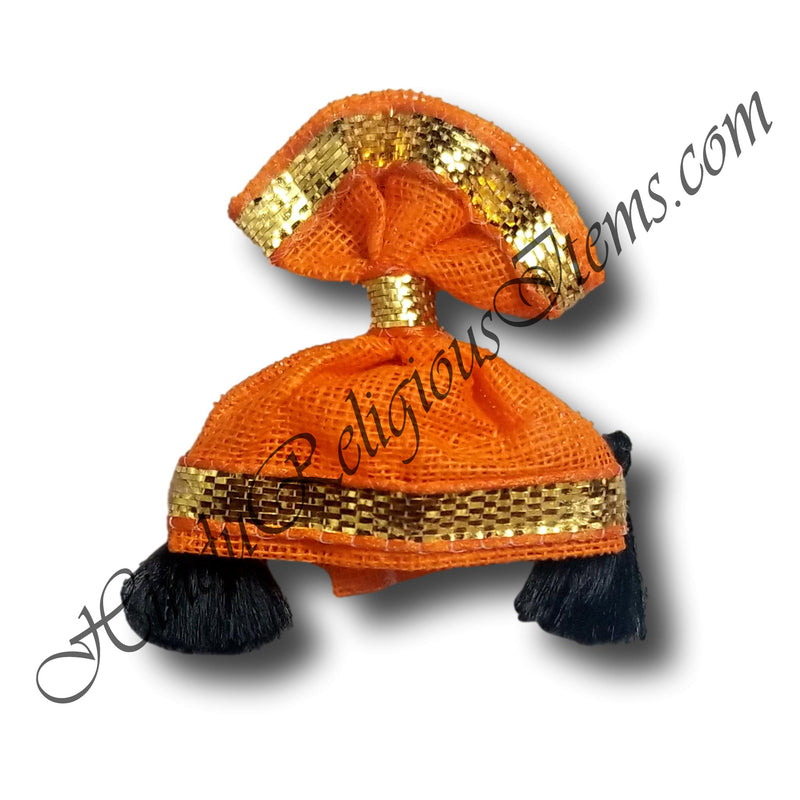 Premium Cotton Kan Topi / Topa With Golden Lace