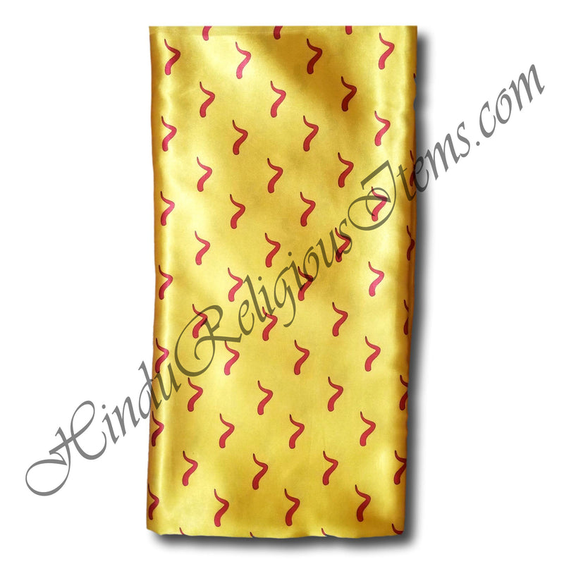 High Quality Satin Silk Super Fine Chakli (sparrow) Print Fabric/ Kapad [SSCS]
