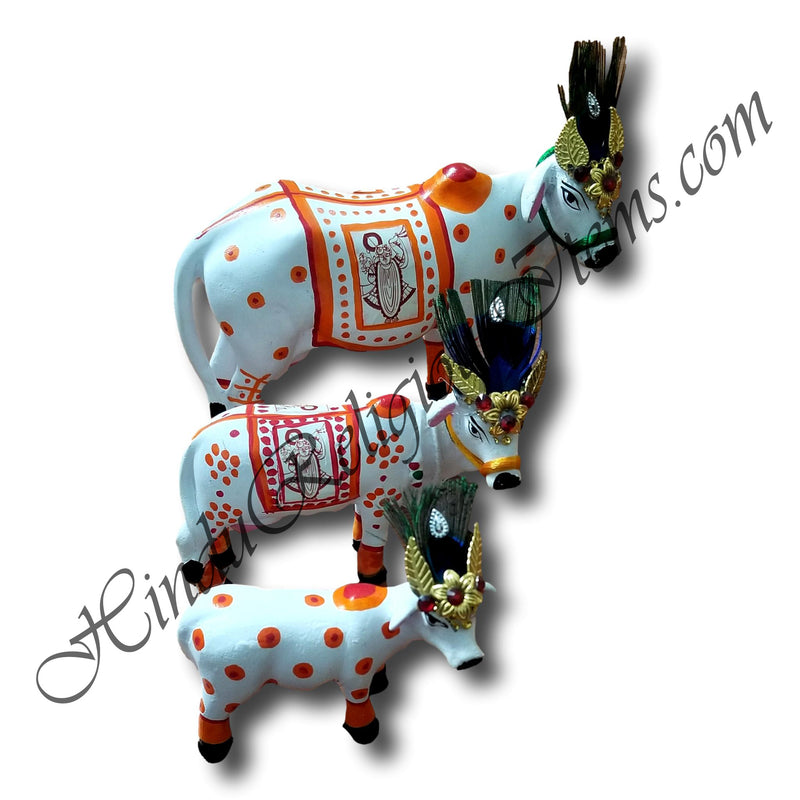 Morpankh Cow With Hand Painted Chhapa