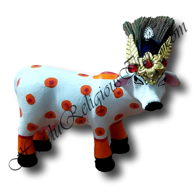 Morpankh Cow With Hand Painted Chhapa