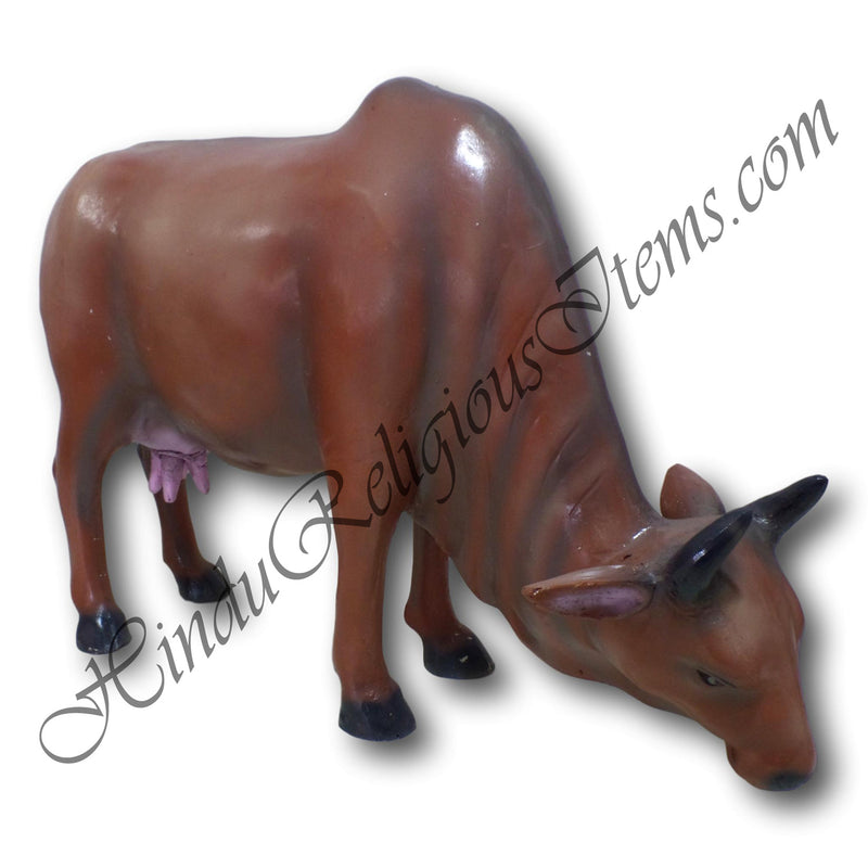 Plain Colour Gaay (Cow) Animal Fiber Swarup / Khilona