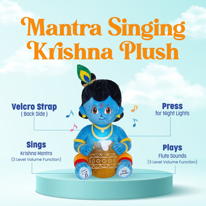 Premium Interactive Krishna Soft Toy