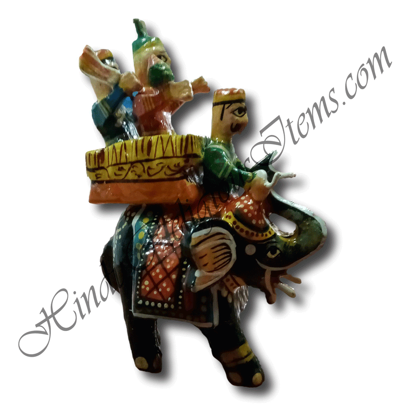 Wooden Ambadi Hathi (Elephant) With Seat / Khilona (Toy)
