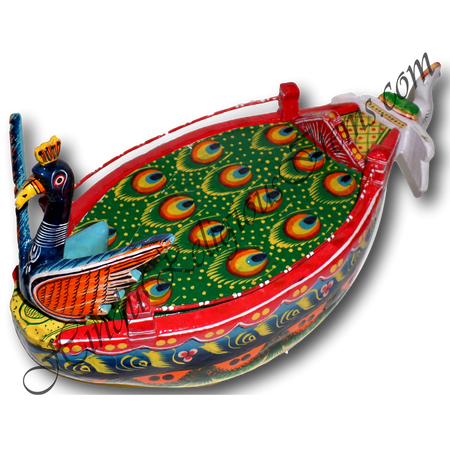 Wooden Painted Naav (Boat)