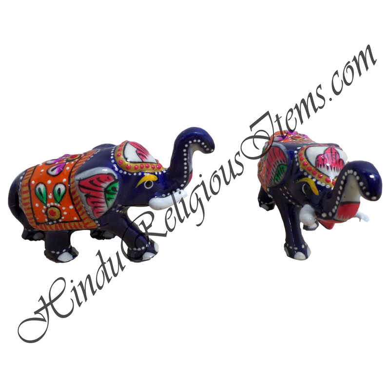 Metal Meenakari painted 3D Khilona (Animal toys)