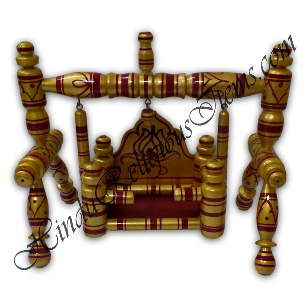 Sankheda Style Wooden Palna (Cradle)