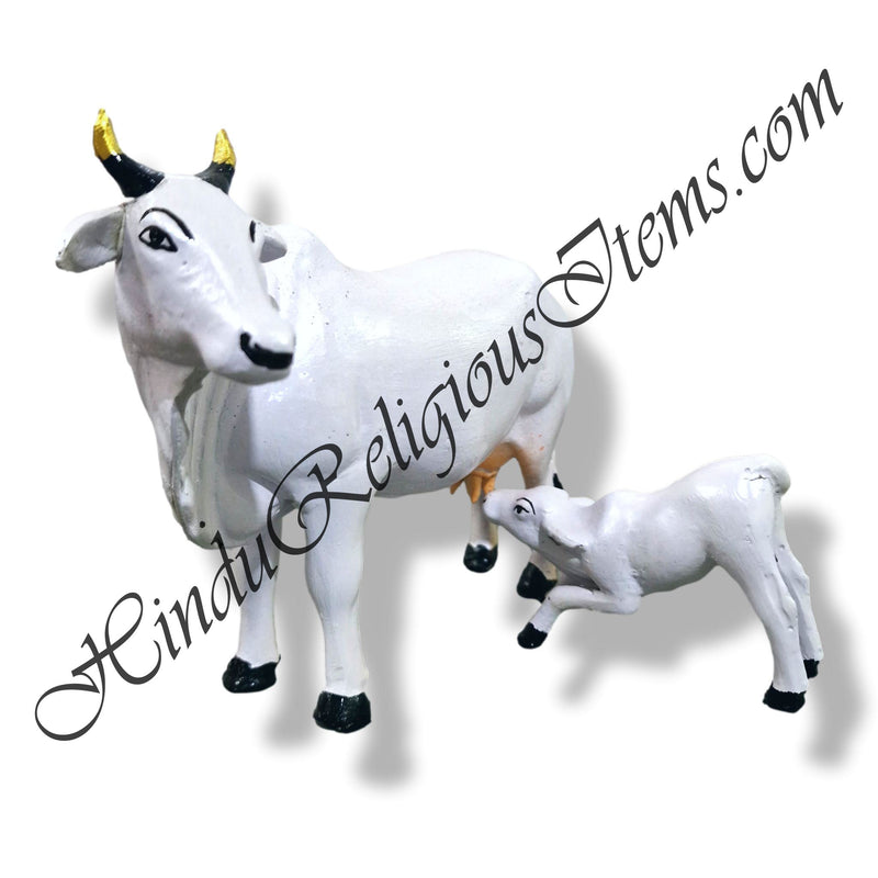 Gaay (Cow) Animal Fiber Swarup / Khilona ( 6 Inch)