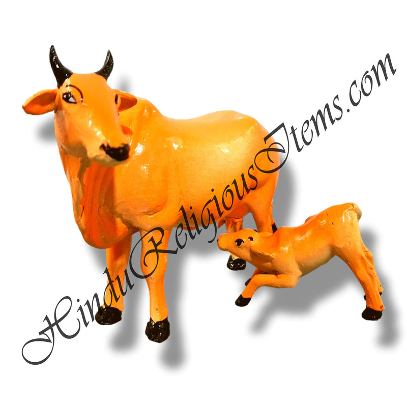 Gaay (Cow) Animal Fiber Swarup / Khilona ( 6 Inch)