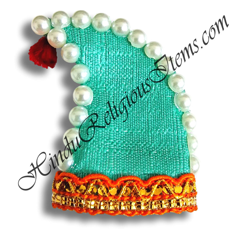 Premium Quality Cotton Gwal Kaan Topi With Moti Decorations