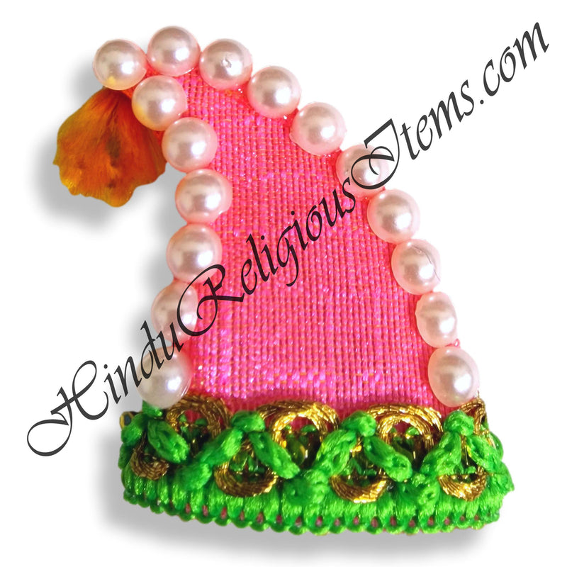 Premium Quality Cotton Gwal Kaan Topi With Moti Decorations