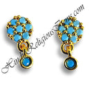 Premium Quality AD Diamond Flower Shape Kundal