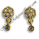 Premium Quality AD Diamond Flower Shape Kundal