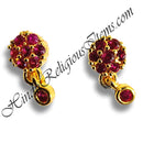 Premium Quality AD Diamond Flower Shape Kundal