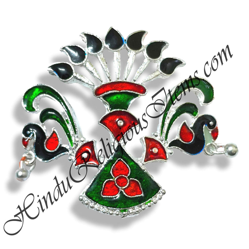 Premium Quality Silver Metal Meenakari Tipara