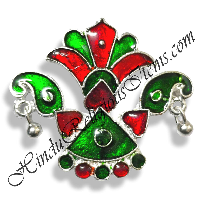 Premium Quality Silver Metal Meenakari Tipara