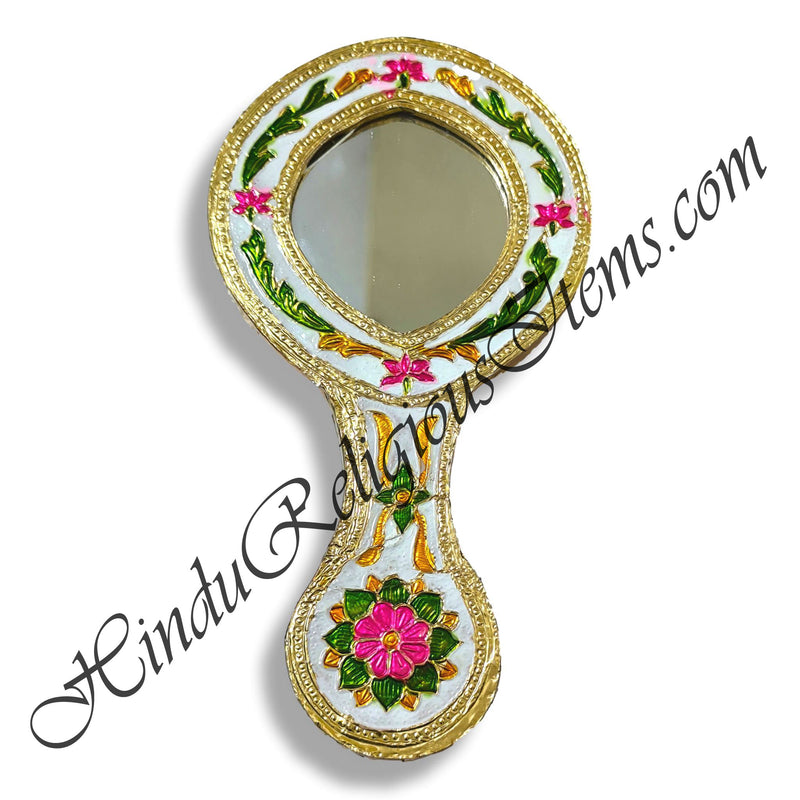 Premium Quality Wooden Meenakari Mirror