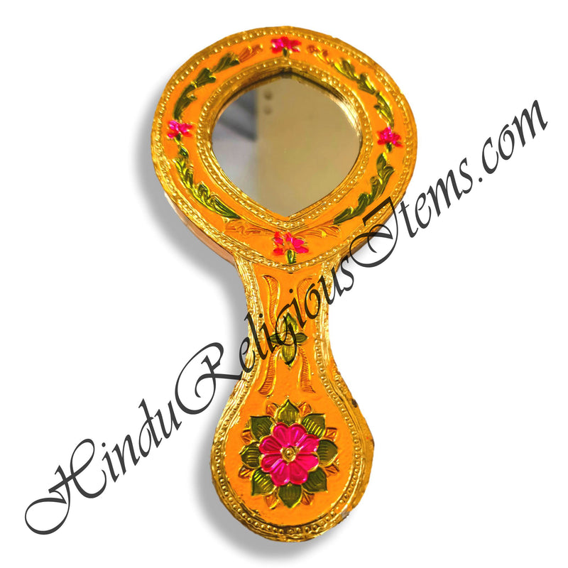 Premium Quality Wooden Meenakari Mirror