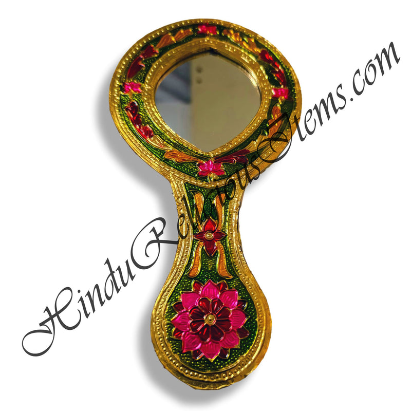 Premium Quality Wooden Meenakari Mirror