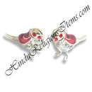 Silver Metal With Nang(Diamond) Khilona Pair (Set of 2)