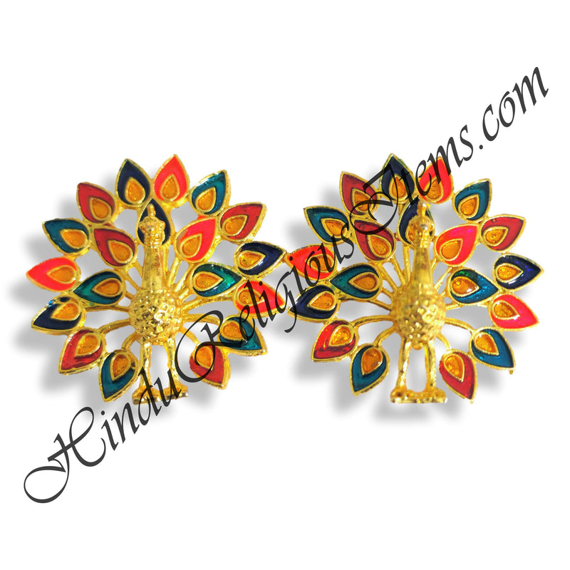 Meenakari Nang(Diamond) Gold Metal Animal Khilona Pair (Set of 2)