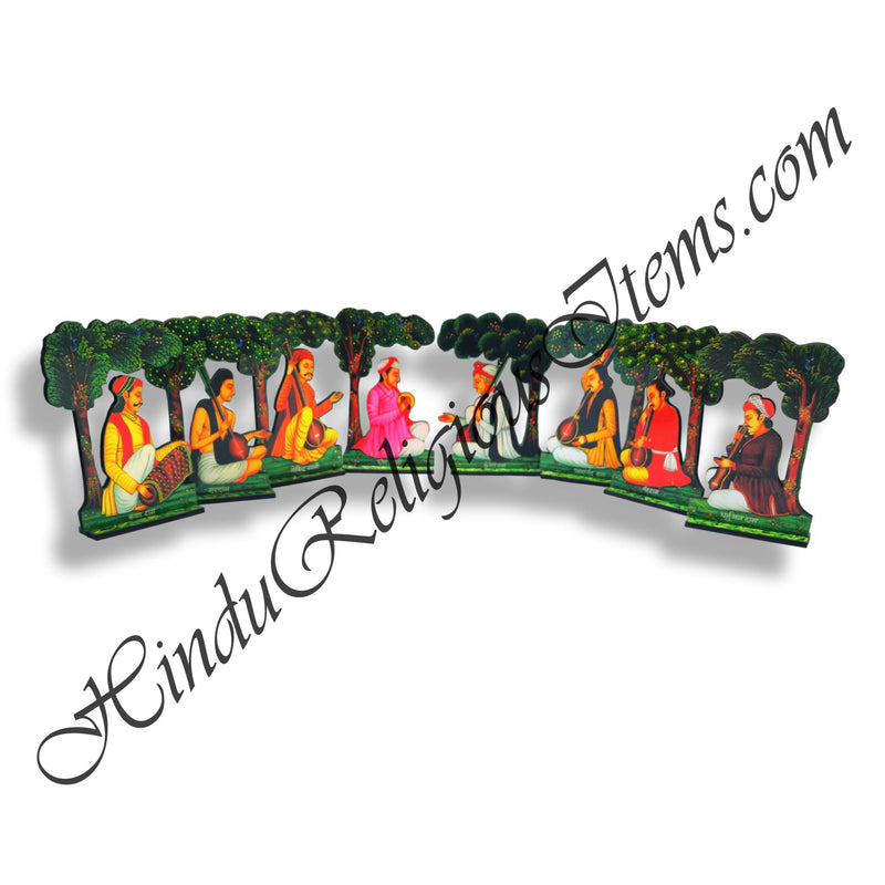 High Quality MDF Seated Ashta Sakha Cut Out Set With Tree Decorations