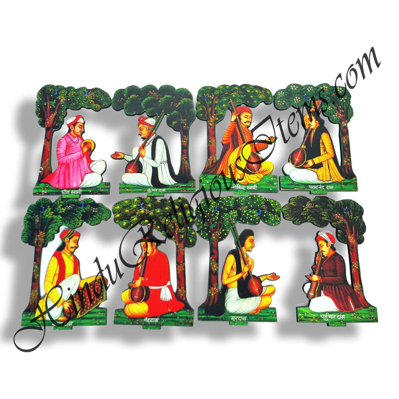 High Quality MDF Seated Ashta Sakha Cut Out Set With Tree Decorations