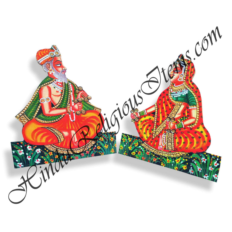 High Quality MDF Nand Yashoda Cut Out (Set of 2)