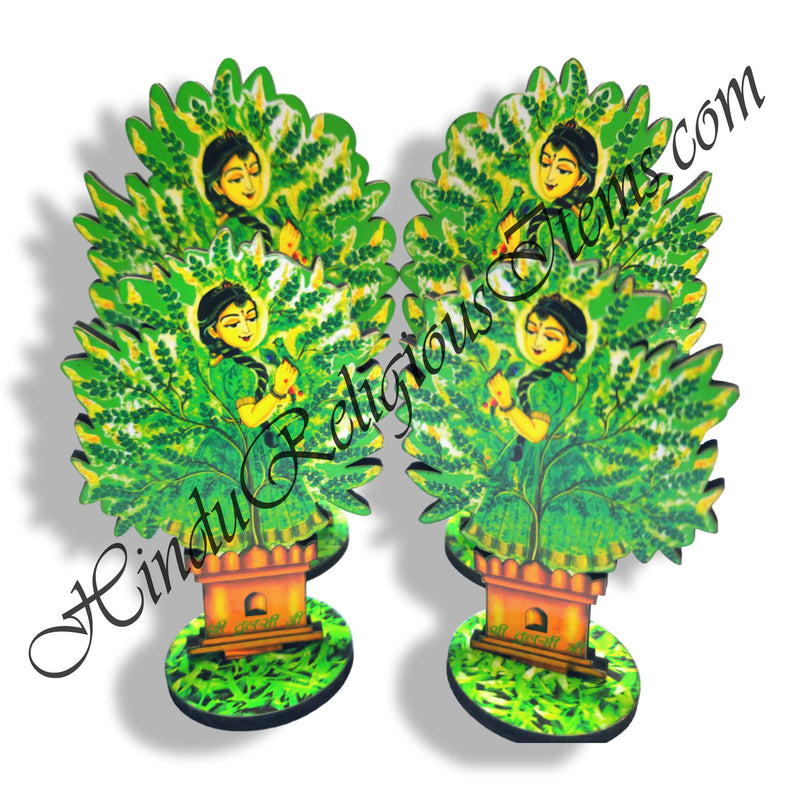 High-Quality MDF Tulsiji Cut Out(Set of 2)