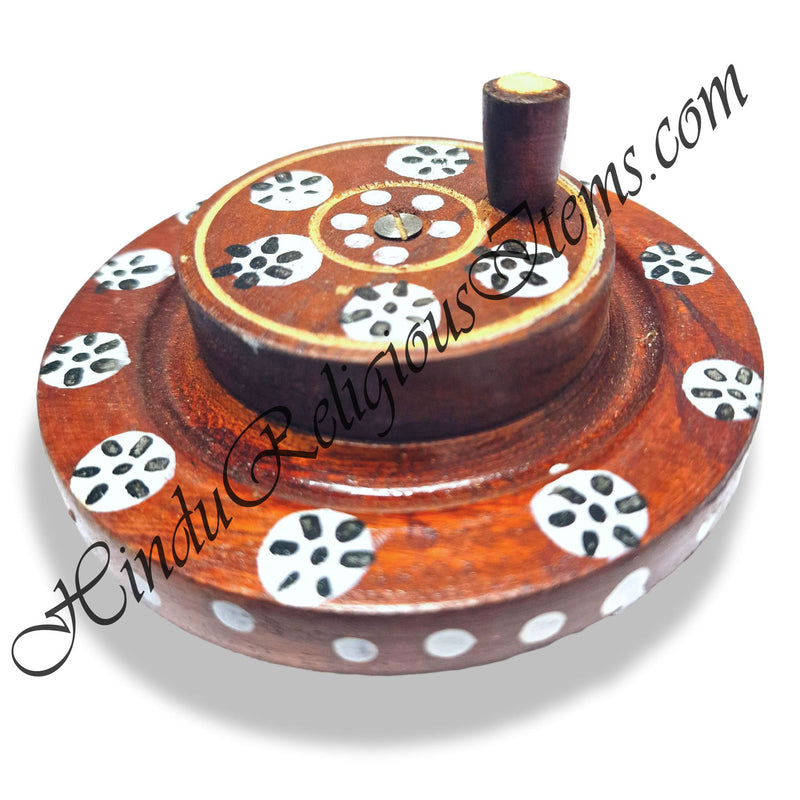 High-Quality Wooden Printed Chakki 5INCH