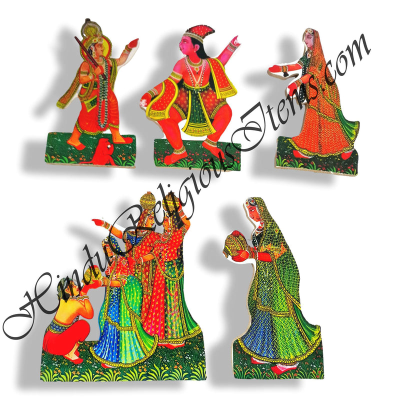 High-Quality MDF Dan leela Cut Out Set Of 5