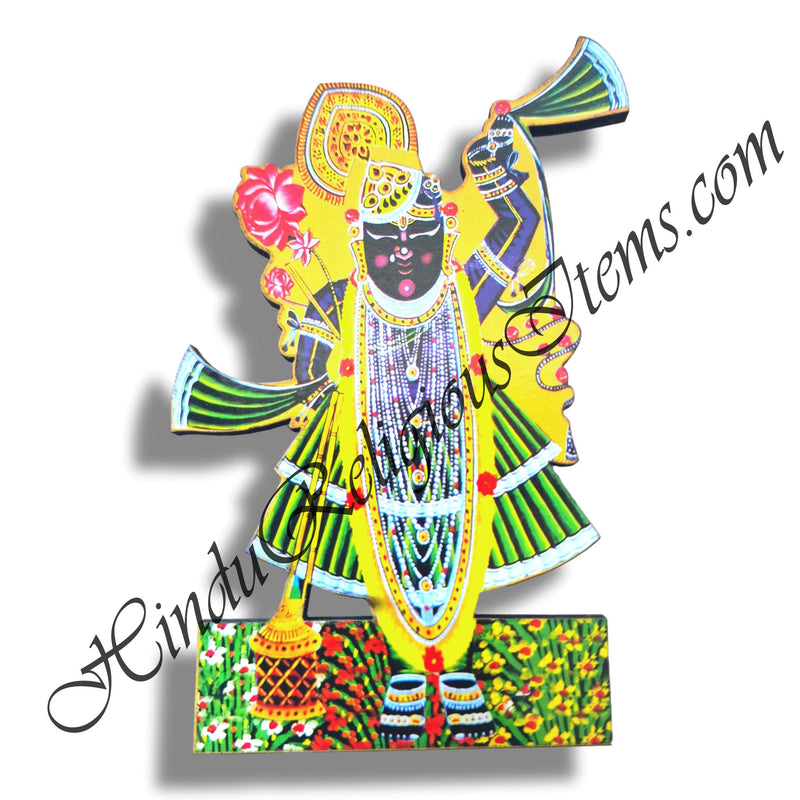 High-Quality MDF Individual Yamunaji,Mahaprabhuji & Goverdhannathji Cut Out