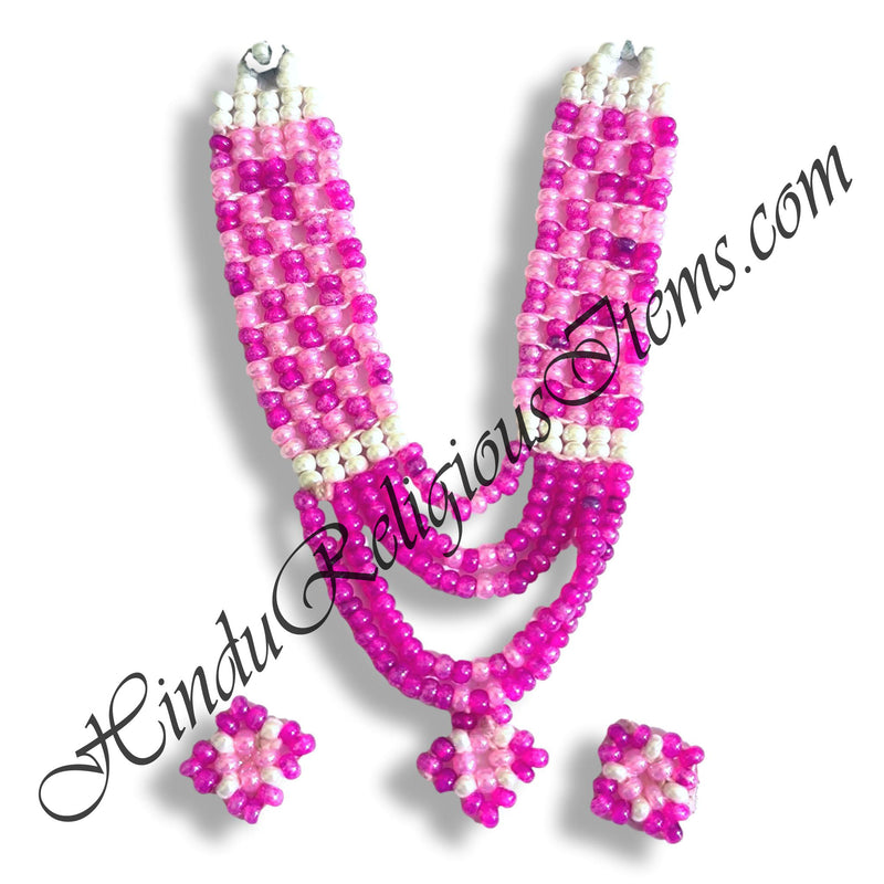 Premium Quality Multi-Colour Moti Mala With Kundal Set