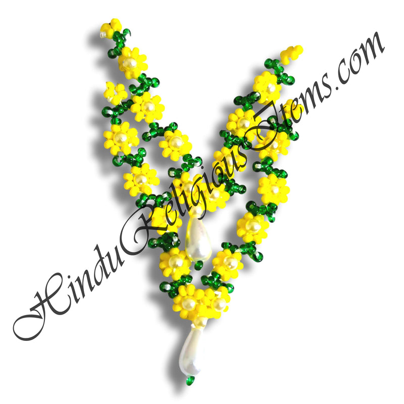 Premium Quality Colour Flower Shape Moti Mala(Set of 2)