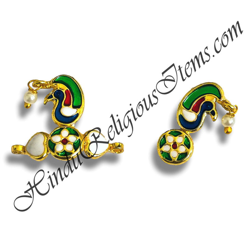 Premium Quality Golden Metal Meenakari Shirpeach And Sheeshful