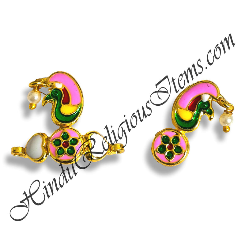 Premium Quality Golden Metal Meenakari Shirpeach And Sheeshful