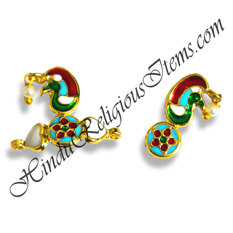 Premium Quality Golden Metal Meenakari Shirpeach And Sheeshful