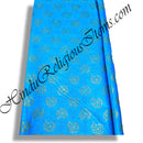 Cotton With Basma Chappa With Golden Large Keri Print Fabric/Kapad(CBCGLKP)