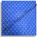 Basma  Chappa Traditional Geometric Silver Print  Fabric/ Kapad [BCTG]